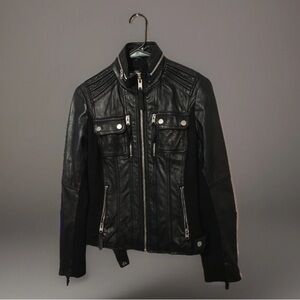 Black Authentic Leather Jacket - Michael Kors s/xs